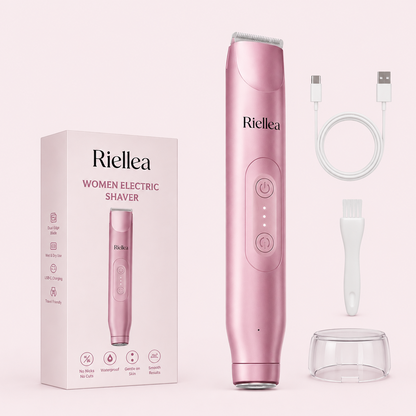3 in 1 Women's Bikini Trimmer Facial Hair Remover & Nose Hair Trimmer USB Rechargeable Electric Razor for Women Painless Eyebrow Lip Face & Body Hair Removal Grooming Kit