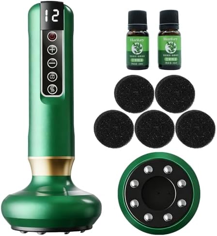 Cellulite Massager Tool, Anti Cellulite Massage Oil, Electric Cupping Therapy Set with 12 Suction Modess for Arms, Legs, Body & Back, Handheld Machine Masseur Anti-cellulite Silhouette Pro +
