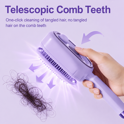Electric Scalp Massager Hair Brush with Essential Oil Mist Red Light Therapy Self Cleaning Anti Static Detangling Brush Rechargeable Scalp Massage Comb for Hair Growth & Healthy Scalp
