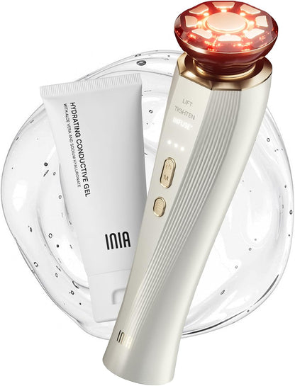 3-in-1 Red Light Therapy Beauty Device for Face & Neck Skincare | Help Reduce Puffiness, Support Skin Firmness, and Enhance Radiance, Ideal for Daily Home Use