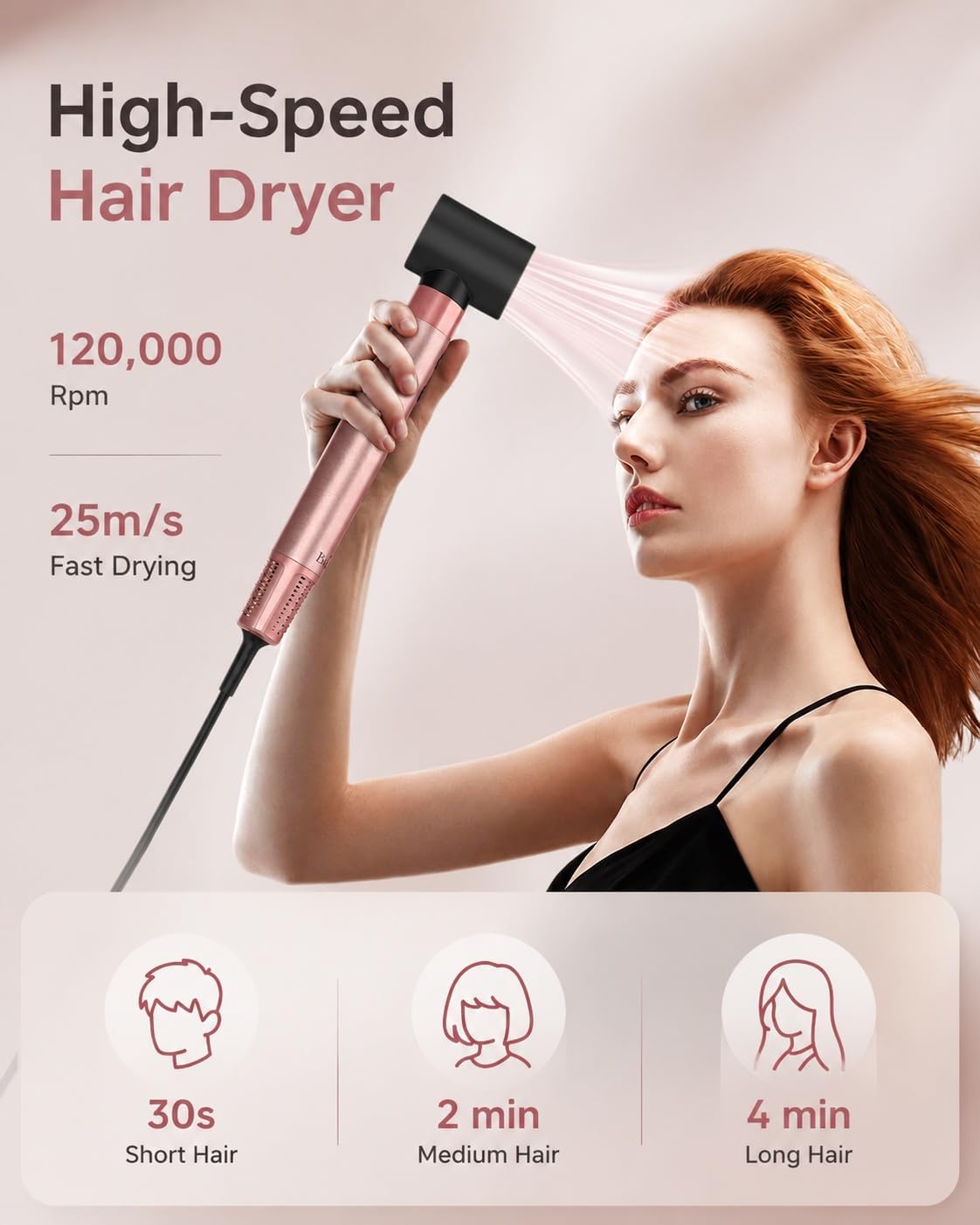5 in 1 Hot Air Styler & Hair Dryer Brush | Auto Curling, 1400W Fast Drying, Negative Ions, Cool Shot Button, Volumizing and Travel Bag