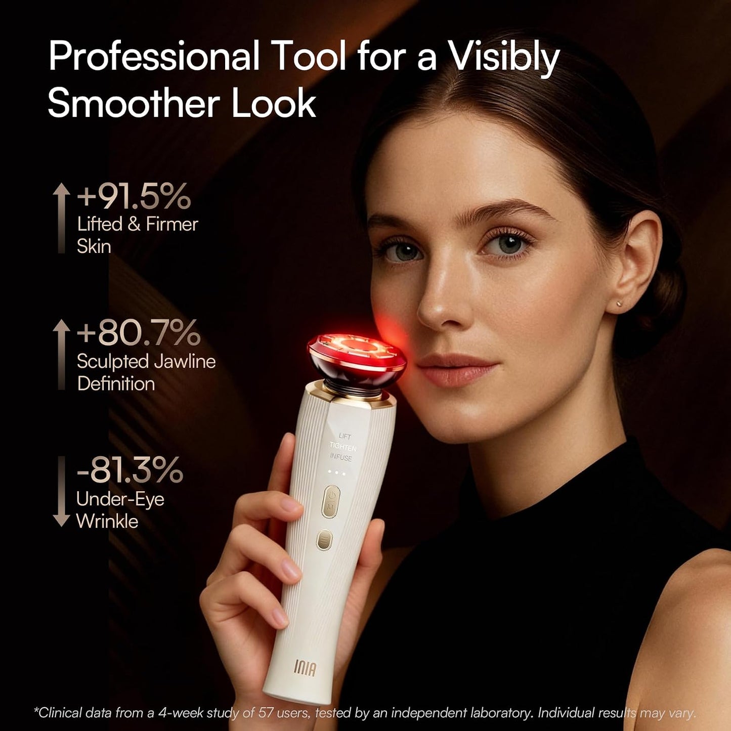 3-in-1 Red Light Therapy Beauty Device for Face & Neck Skincare | Help Reduce Puffiness, Support Skin Firmness, and Enhance Radiance, Ideal for Daily Home Use