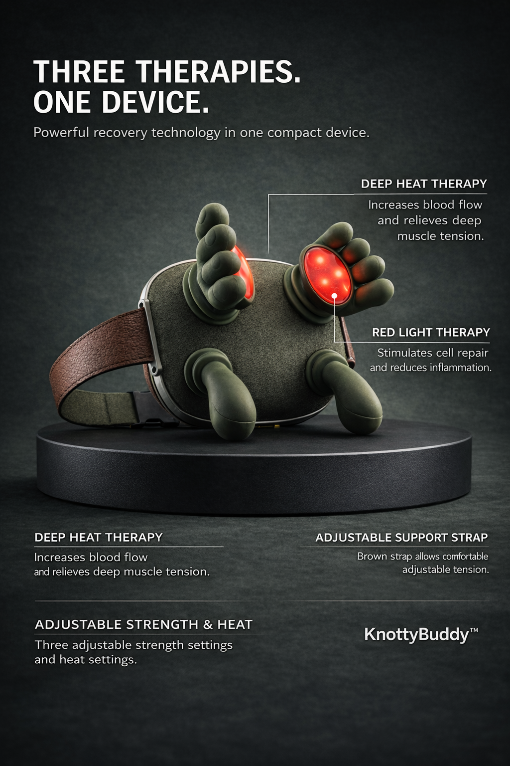 Neck Shoulder Massager, Imitation Hand Kneading Style, Compact Body Size, Personal Use & Present Giving, No Additional Accessories, Cordless 4D Massage with Heat Relieves Muscle Sorenes