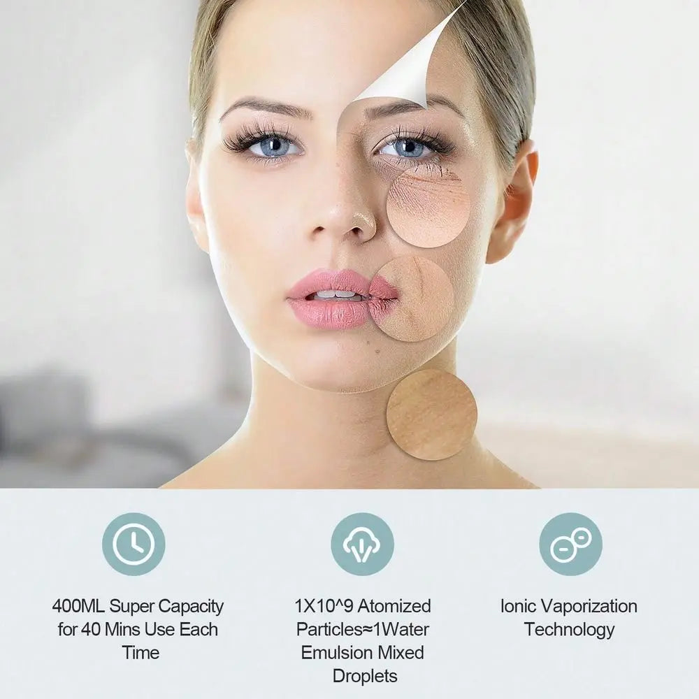 Steamer Ozone Steamer With Extendable Arm Professional Nano Ionic Facial Steamer For Deep Cleaning Portable For Personal Care Us