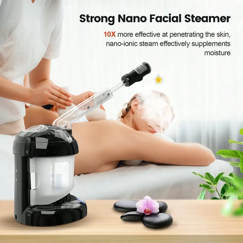 Steamer Ozone Steamer With Extendable Arm Professional Nano Ionic Facial Steamer For Deep Cleaning Portable For Personal Care Us