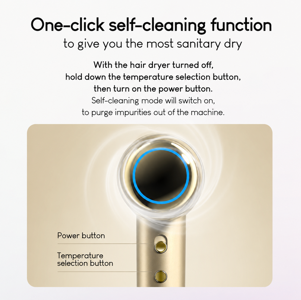 High Speed Ionic Hair Dryer Professional Negative Ion Blow Dryer with Intelligent Temperature Control Fast Drying Low Noise Hair Dryer Anti Frizz Salon Hair Dryer with Diffuser & Concentrator Nozzle
