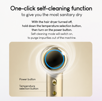 High Speed Ionic Hair Dryer Professional Negative Ion Blow Dryer with Intelligent Temperature Control Fast Drying Low Noise Hair Dryer Anti Frizz Salon Hair Dryer with Diffuser & Concentrator Nozzle