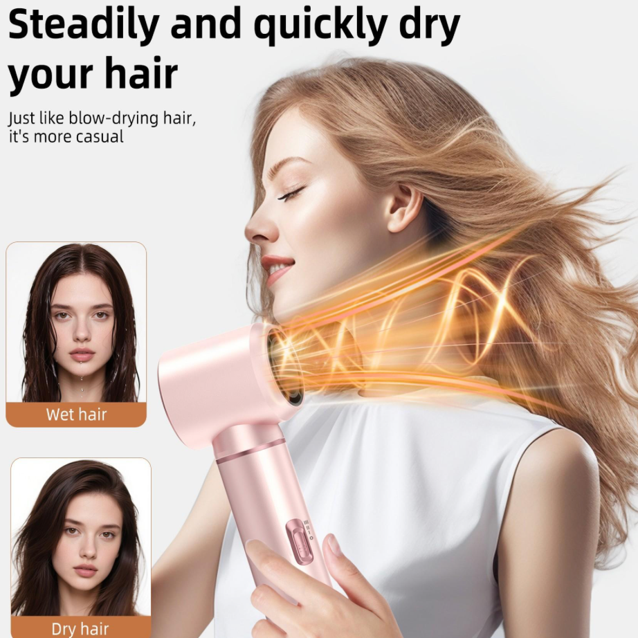 5 in 1 Hot Air Styler & Hair Dryer Brush Set Multi Hair Styling Tool with Blow Dryer Auto Curling Iron Volumizing Round Brush & Straightening Brush Fast Drying Ionic Hair Styler