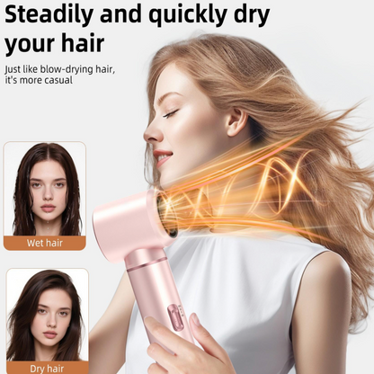 5 in 1 Hot Air Styler & Hair Dryer Brush Set Multi Hair Styling Tool with Blow Dryer Auto Curling Iron Volumizing Round Brush & Straightening Brush Fast Drying Ionic Hair Styler