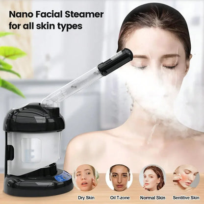 Steamer Ozone Steamer With Extendable Arm Professional Nano Ionic Facial Steamer For Deep Cleaning Portable For Personal Care Us