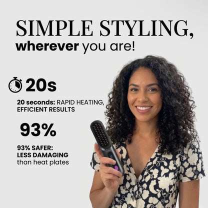 Portable Hair Straightener Brush