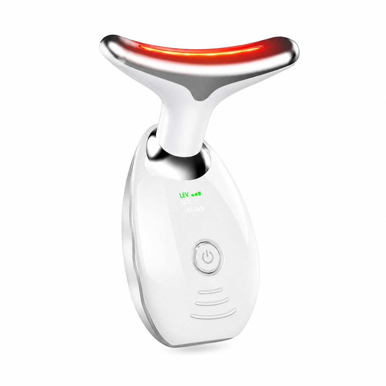 Multi Color LED Facial & Neck Massager Red Light Therapy Face Lifting Device Anti Aging Skin Tightening Tool Rechargeable Beauty Device for Wrinkles Firming & Facial Sculpting